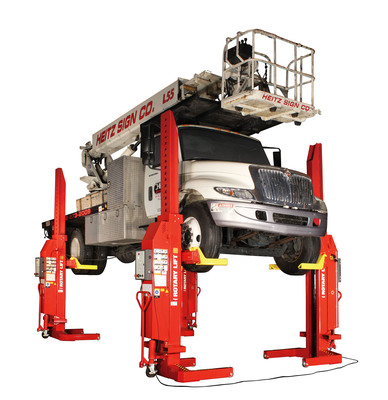 Rotary Lift to Demonstrate Timesaving Mach Series of Mobile Column Lifts at APWA Show