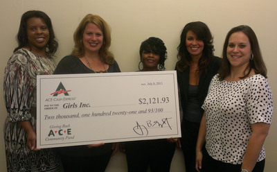 Girls Inc. Of Tarrant County Receives Gift From ACE's Give A Little Campaign