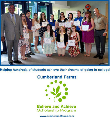 Cumberland Farms Awards Believe and Achieve Scholarships to Promising Young Adults from 11 States