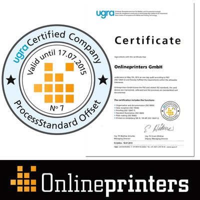 Printing Quality of Online Print Shop Onlineprinters.me.uk Re-certified