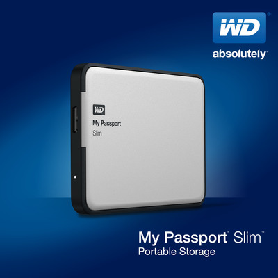 My Passport® Slim™ First 2 TB Thin Drive With Metal Case And Hardware Encryption