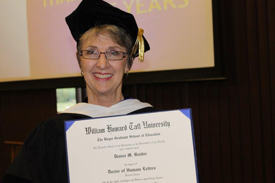Domestic Violence Visionary Denise M. Bender Earns Honorary Doctorate from Taft University