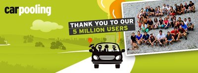 Carpooling.com Grows up, Celebrating 5 Million Users