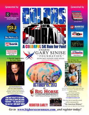 Big Horse Feed to Host Colors of Courage 5K Run/Walk October 19th, 2013