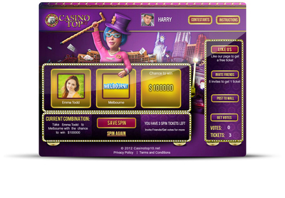 CasinoTop10.net Launches "Spin to Win" - a Social Slot Machine Experience