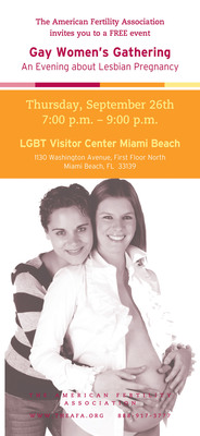 Miami Beach to Host Lesbian Pregnancy Educational Gathering, Presented by The American Fertility Association and California Cryobank