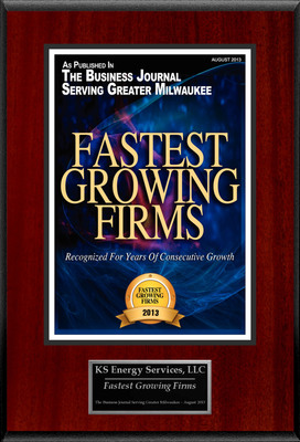 KS Energy Services, LLC Selected For "Fastest Growing Firms"