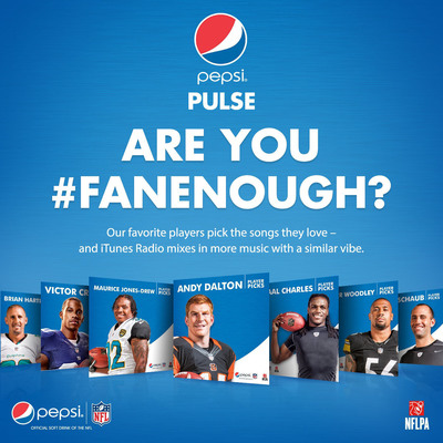 Pepsi Pulse iTunes Radio Are You #FanEnough NFL Station Home Page