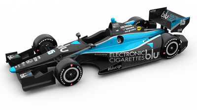 blu eCigs Brings Sleek New Look To Rahal Letterman Lanigan Racing's No. 15 IndyCar At Houston Grand Prix Event