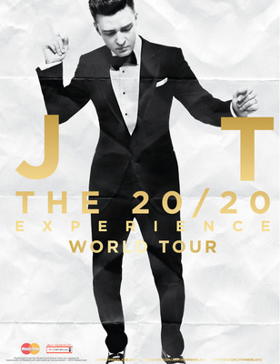 Justin Timberlake Announces The 20/20 Experience World Tour UK And European Expansion Starting March 30Th