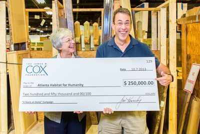 The James M. Cox Foundation Announces $250,000 Gift to Atlanta Habitat for Humanity