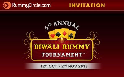 RummyCircle Announces the Most Awaited Diwali Rummy Tournament - Rs. 15 Lakhs in Cash to be Won