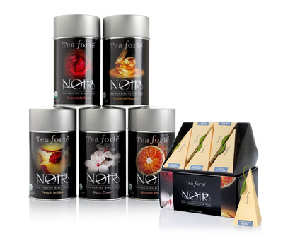 Tea Forte Launches Deeper Steep. New NOIR Tea Line Builds Bridge to Connect Coffee and Tea Drinkers.