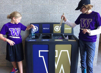 Huskies Going Green: University of Washington Athletic Department Installs GreenDrop Recycling Stations