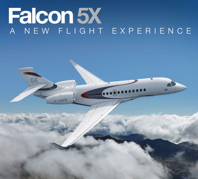 Dassault Aviation Unveils Falcon 5X, New Advanced-Technology, Long-Range Business Jet