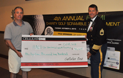 Cellular One Presents Halo For Freedom Warrior Foundation A $35,500 Check