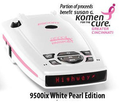 ESCORT Supports Breast Cancer Awareness with Limited Edition Pink 9500ix Radar Detector and Cash Donation to Susan G. Komen for the Cure