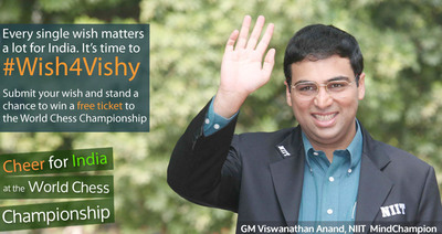 Wish4Vishy - A National Movement by NIIT Gains Momentum as World Chess Championship Takes Off!