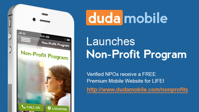 DudaMobile Gives Back with Launch of Non-Profit Program
