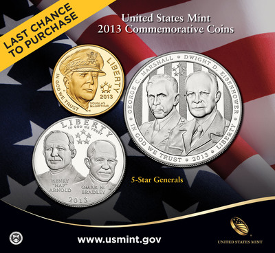 United States Mint Announces End of 5-Star Generals Commemorative Coin Program