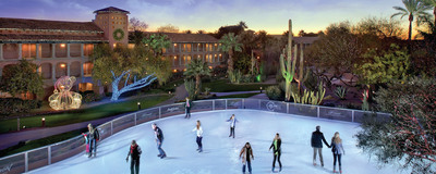 Ice Skating, Lights And A Magical Snowfall Turn Fairmont Scottsdale Princess Into A Winter Wonderland