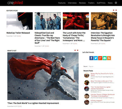 Seasoned Film Critics Collaborate to Launch New Movie Review Site Cinephiled