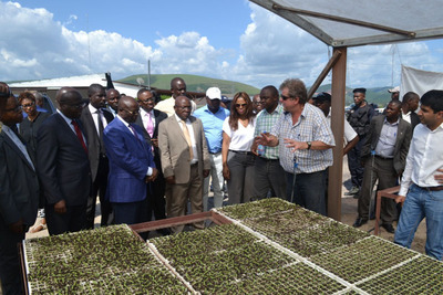 Le gouverneur de la région effectue une visite de Kitoko, salue la réussite extraordinaire de la ferme, ainsi que ses projets de développement