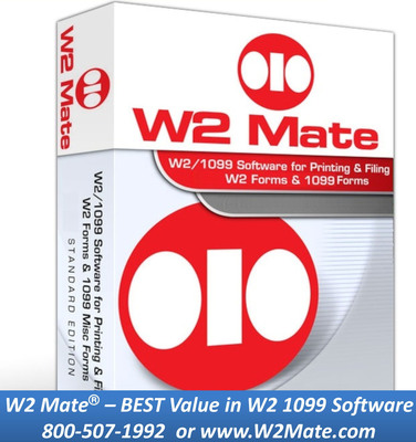 1099 Software and Forms Updated for 2014; Announces W2Mate.com