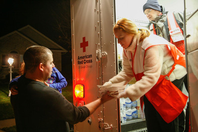 Red Cross volunteers are working around the clock to provide food, shelter, relief supplies and other assistance to those in need across the region. Lowe's donated $250,000 to the Red Cross to help with recovery efforts.