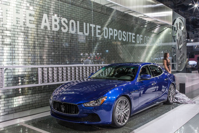 Maserati Ghibli on Stage in Los Angeles at the Start of the "Opposite of Ordinary" Era