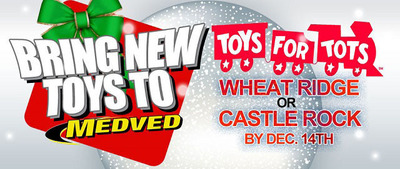 Both Medved locations are Toys For Tots drop-off points