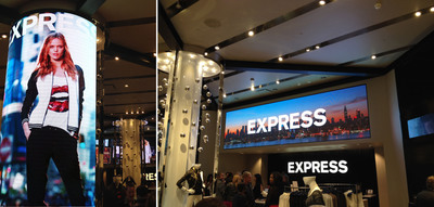 D3 Introduces Indoor 4mm High Resolution LED Display Solution at EXPRESS Flagship Store in San Francisco's Union Square