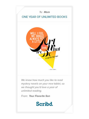 Scribd Releases Gift Subscriptions As The Perfect Gift For All The Readers In Your Life
