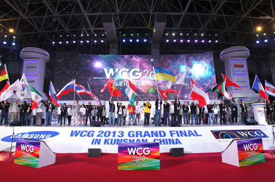 Inauguration de la grande finale des WCG 2013 à Kunshan, en Chine