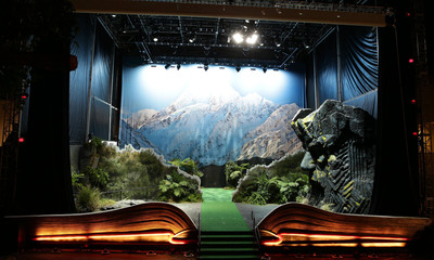 The giant pop-up book of New Zealand, located in Los Angeles.