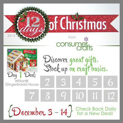 ConsumerCrafts Celebrates the 12 Days of Christmas with Savings