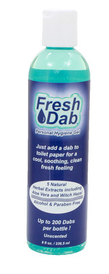 Fresh Dab Toilet Paper Gel Offers Natural Alternative to Bathroom Wipes which are Clogging Sewer Systems