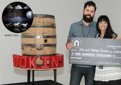 Herradura Awards $100,000 to Atlanta Artists Micah and Whitney Stansell for Tequila Barrel Art Creation during Miami Finale Event