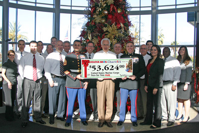 United States Marine Corps Toys for Tots Receives $53,624 from Stater Bros. Charities