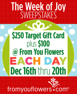 From You Flowers Launches Daily Christmas Gifts Sweepstakes, Starting Today!