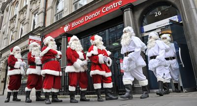 HO, HO, O, A, B, AB - Santas From Across the Country Are Lining Up to Deliver This Year's Must-Have Gift: Blood