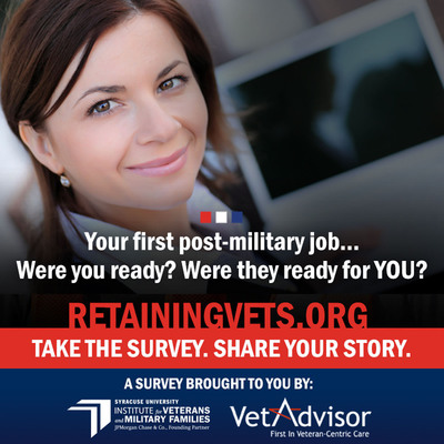Lanzan encuesta nacional sobre retención de empleos entre veteranos militares; el IVMF y VetAdvisor® se asocian para recopilar datos sobre la retención de empleos
