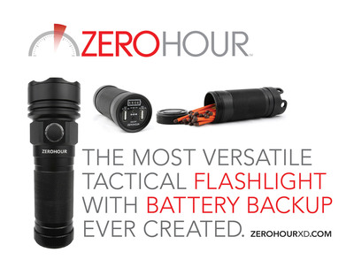 ZeroHour Innovations Reaches $100,000 Kickstarter Goal To Produce ZeroHour Tactical USB Battery Backup Flashlight