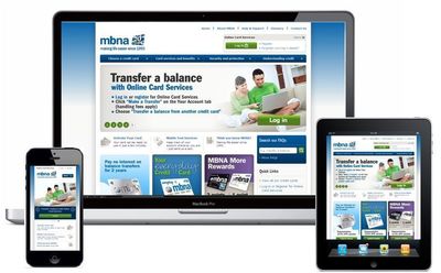 New Responsive MBNA Website Makes Life Easier for Consumers