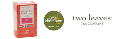 Two leaves tea company™ awarded by North American Tea Championship for Second Consecutive Year