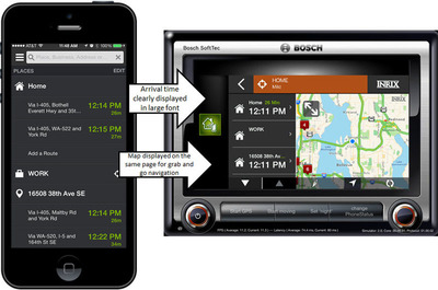 INRIX XD™ Connect hace que las aplicaciones móviles sean más sencillas de usar en el automóvil