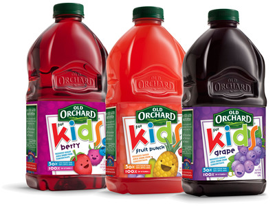 'Old Orchard for Kids' Line Of Reduced Sugar Fruit Juice Adds Three New Flavors Just In Time For New Year Resolutions