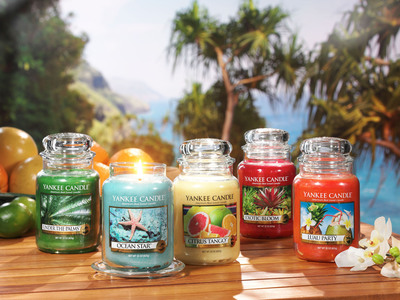 Yankee Candle introduces five new fragrances inspired by exotic fruits, deep blue ocean fragrances, and lush greenery and blooms
