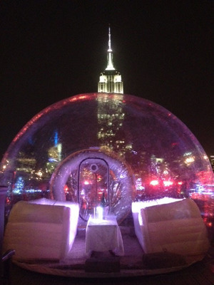230 FIFTH, Manhattan's Largest Rooftop Bar, Introduces Bubble Tents to Roof Deck to Offset Frigid Temperatures