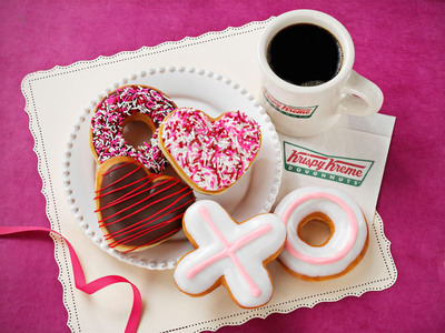 Say Something Sweet with Krispy Kreme Hearts, Hugs and Kisses Valentine's Doughnuts